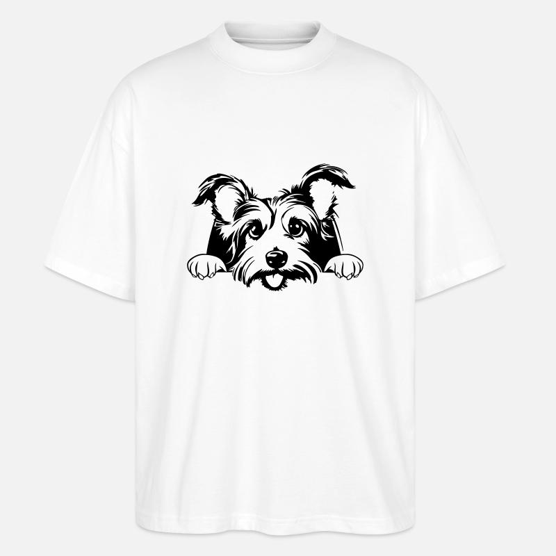 Petit Terrier - T-shirt bio Blaster 2.0 coupe oversize Stanley/Stella Unisexe - blanc