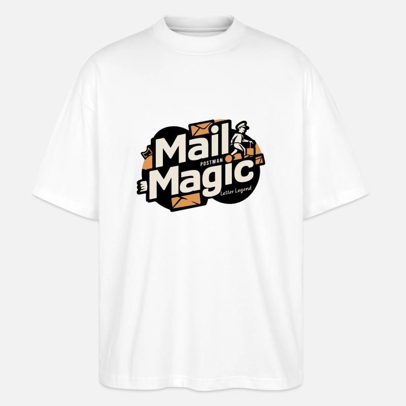 IHR POSTBOTE, BRIEFLEGENDE - Stanley/Stella Oversized Unisex Bio T-Shirt Blaster 2.0 - Weiß
