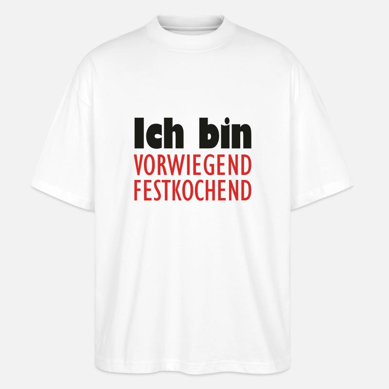 festkochend - Stanley/Stella Oversized Unisex Bio T-Shirt Blaster 2.0 - Weiß