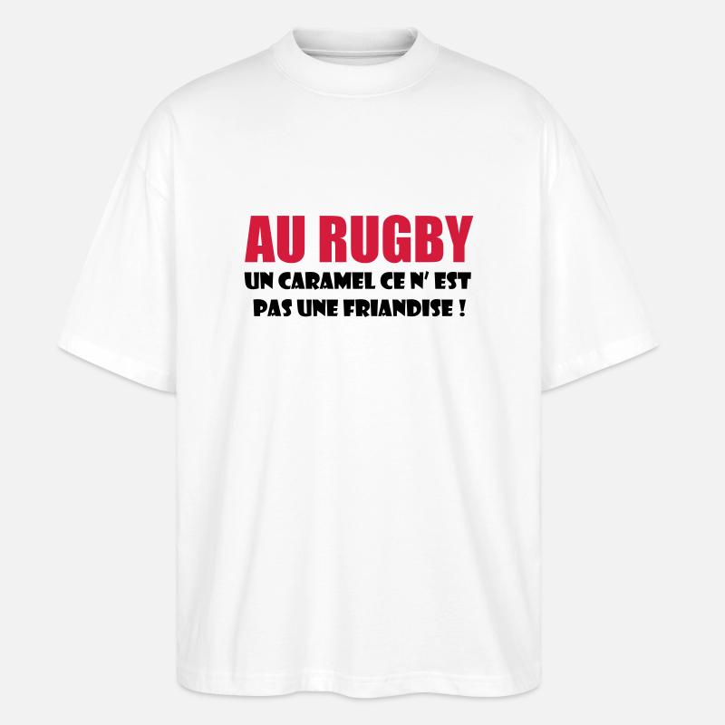 rugby - Stanley/Stella Oversized Unisex Organic T-shirt Blaster 2.0 - white