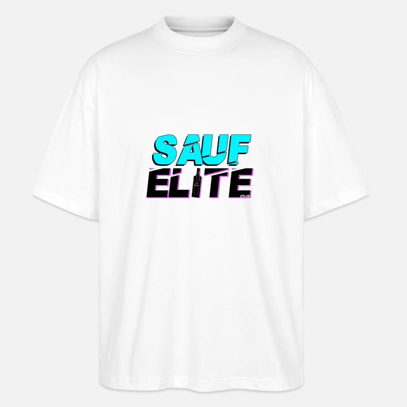 SAUF ELITE - Stanley/Stella Oversized Unisex Bio T-Shirt Blaster 2.0 - Weiß