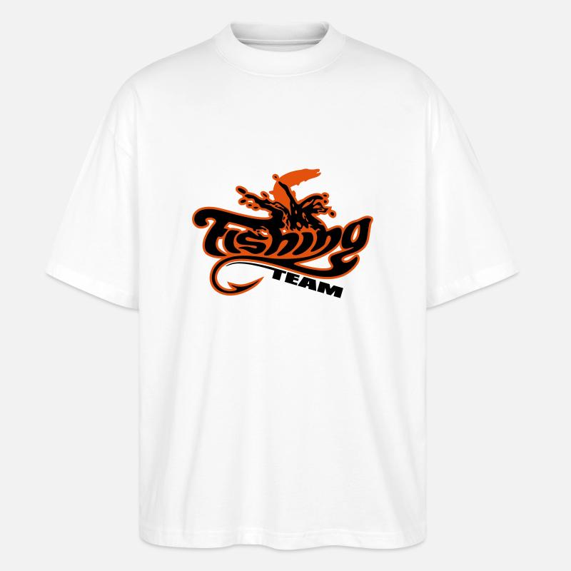 fishing_team_2c - Stanley/Stella Oversized Unisex Bio T-Shirt Blaster 2.0 - Weiß