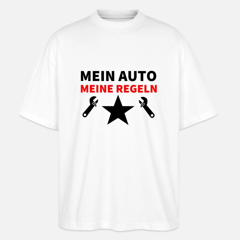 Auto - Stanley/Stella Oversized Unisex Bio T-Shirt Blaster 2.0 - Weiß