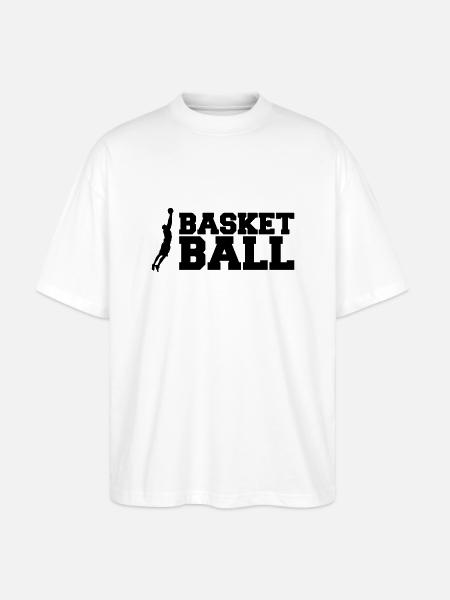 basketball - Stanley/Stella Oversized Unisex Organic T-shirt Blaster 2.0 - white