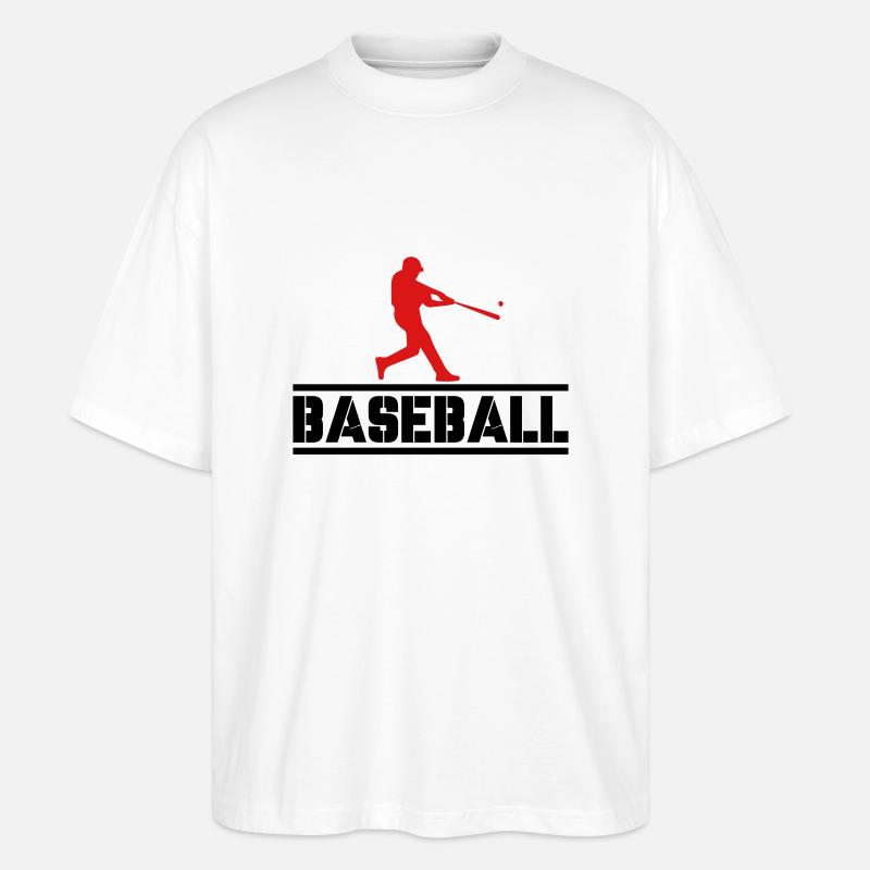 baseball 02 - Stanley/Stella Oversized Unisex Bio T-Shirt Blaster 2.0 - Weiß