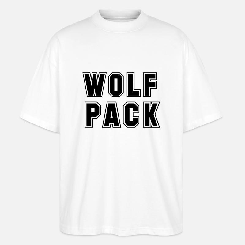 wolf pack - Stanley/Stella Oversized Unisex Bio T-Shirt Blaster 2.0 - Weiß