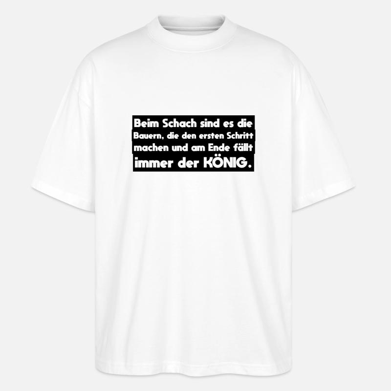 Bauer Landwirt Sprüche - Stanley/Stella Oversized Unisex Bio T-Shirt Blaster 2.0 - Weiß