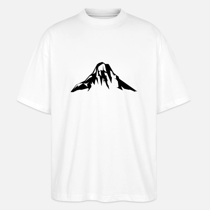 berge mountains - Stanley/Stella Oversized Unisex Bio T-Shirt Blaster 2.0 - Weiß
