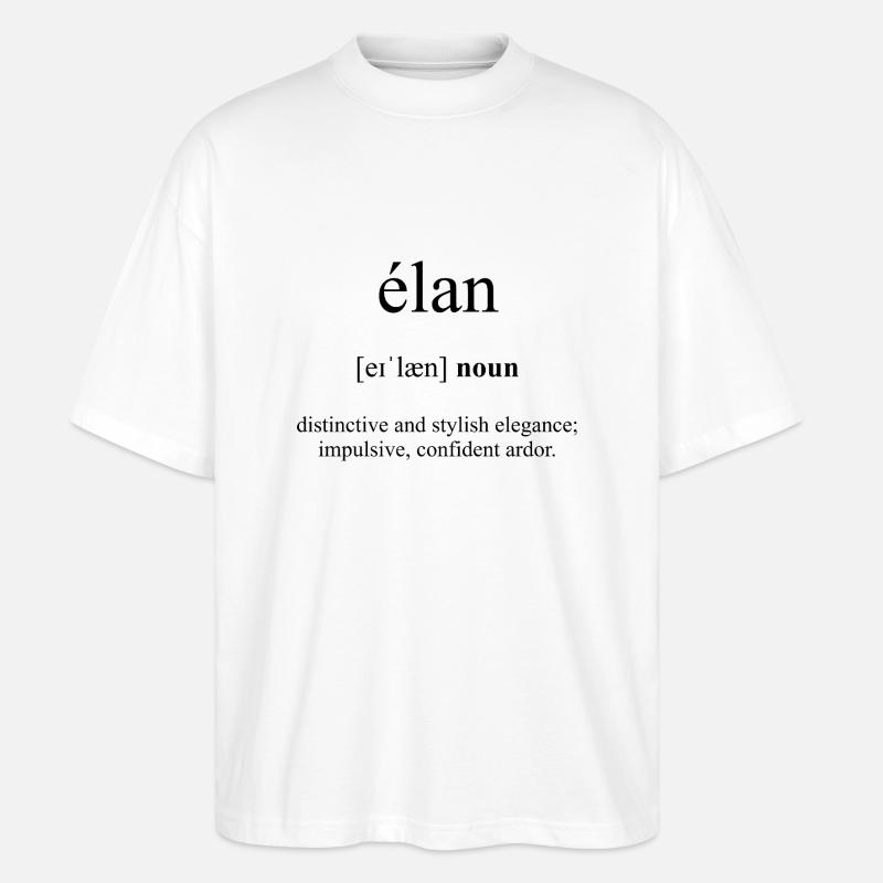 Elan Definition Dictionary - Stanley/Stella Oversized Unisex Bio T-Shirt Blaster 2.0 - Weiß