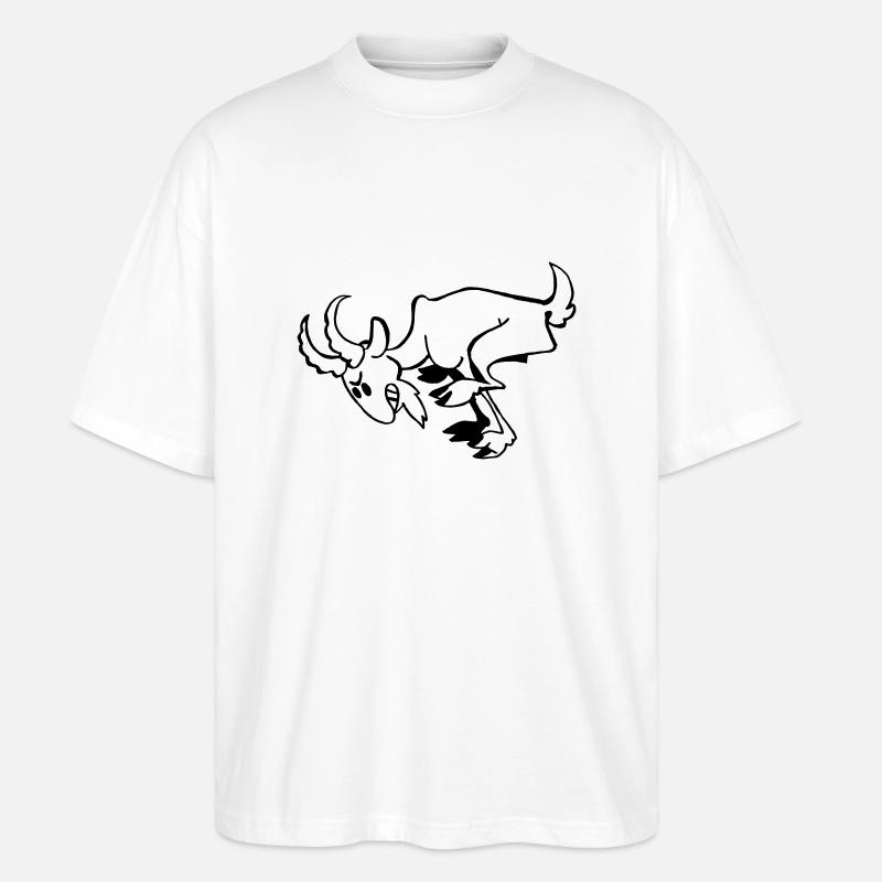 Billy-chèvre - T-shirt bio Blaster 2.0 coupe oversize Stanley/Stella Unisexe - blanc