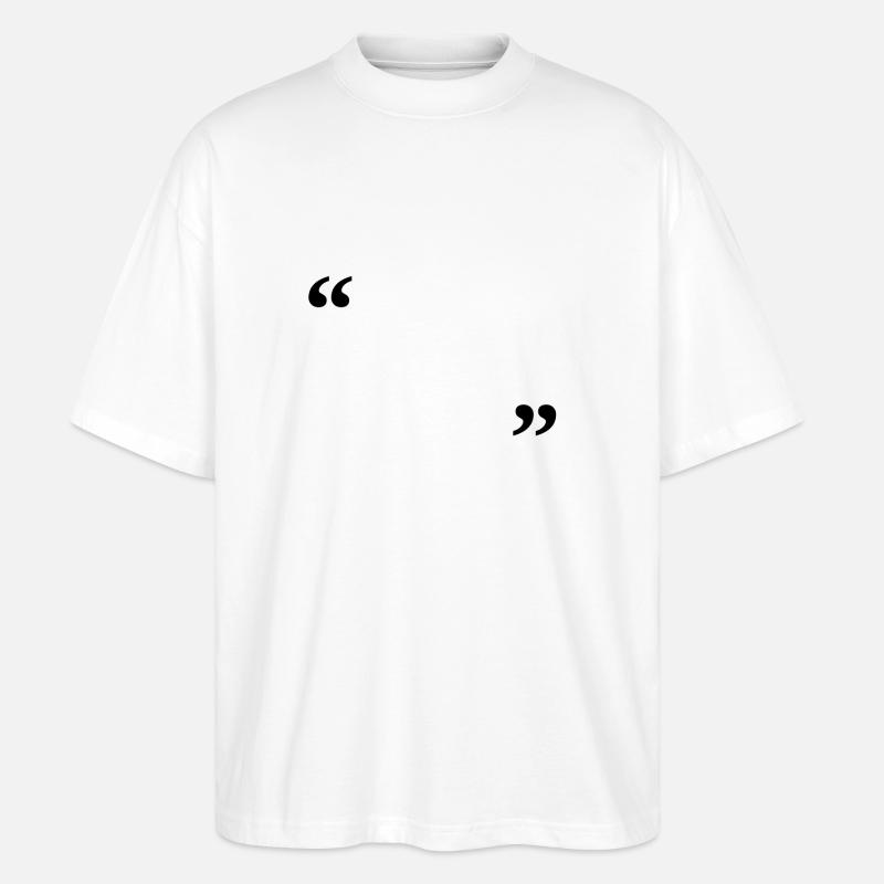 schreib drauf - Stanley/Stella Oversized Unisex Bio T-Shirt Blaster 2.0 - Weiß