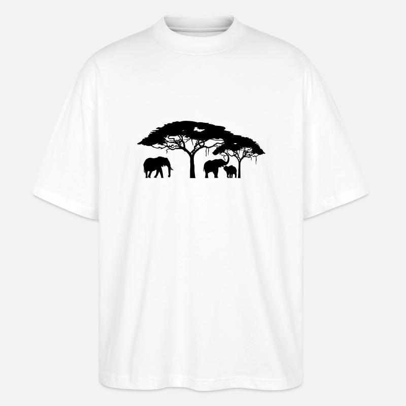 Steppe - T-shirt bio Blaster 2.0 coupe oversize Stanley/Stella Unisexe - blanc