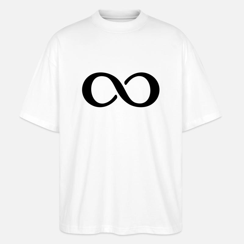 Symbol Unendlichkeit - Stanley/Stella Oversized Unisex Bio T-Shirt Blaster 2.0 - Weiß