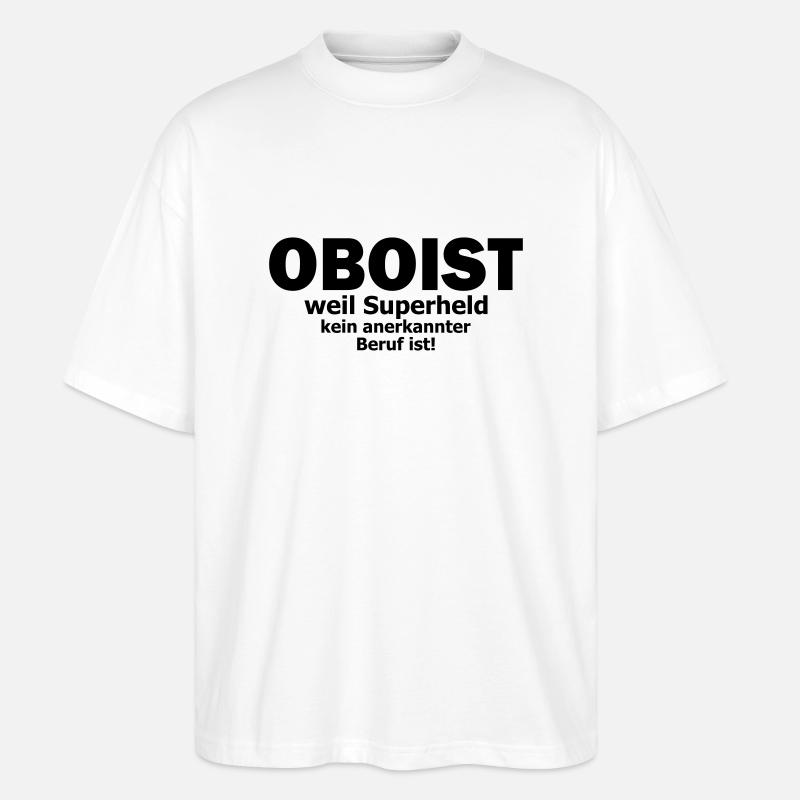 oboist - Stanley/Stella Oversized Unisex Bio T-Shirt Blaster 2.0 - Weiß