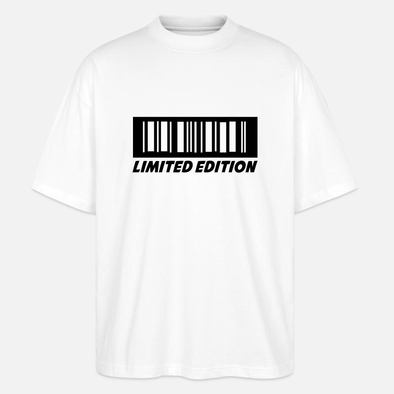 barcode_02 - Stanley/Stella Oversized Unisex Organic T-shirt Blaster 2.0 - white