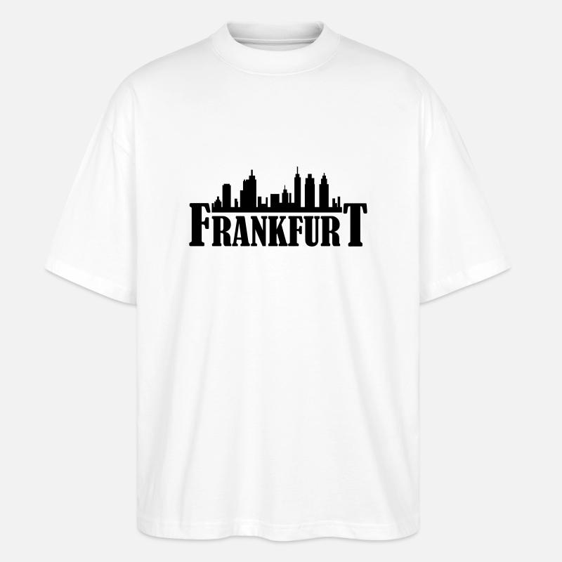 frankfurt_01 - Stanley/Stella Oversized Unisex Bio T-Shirt Blaster 2.0 - Weiß