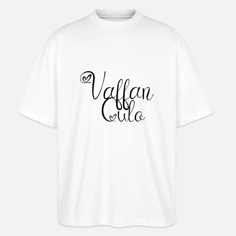 Vaffan Schwarz - Stanley/Stella Oversized Unisex Bio T-Shirt Blaster 2.0 - Weiß