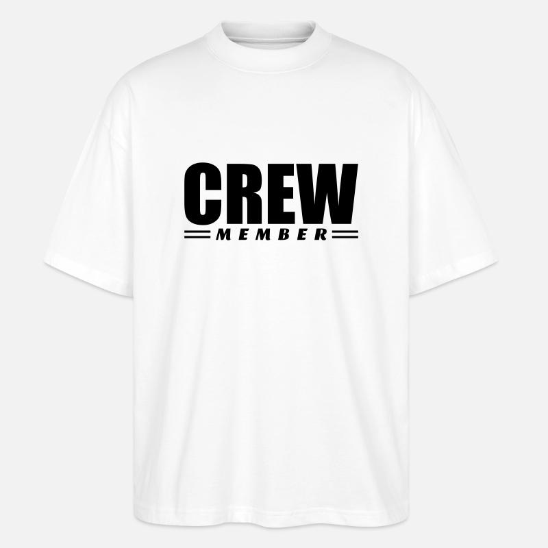 Membre d’équipage - T-shirt bio Blaster 2.0 coupe oversize Stanley/Stella Unisexe - blanc