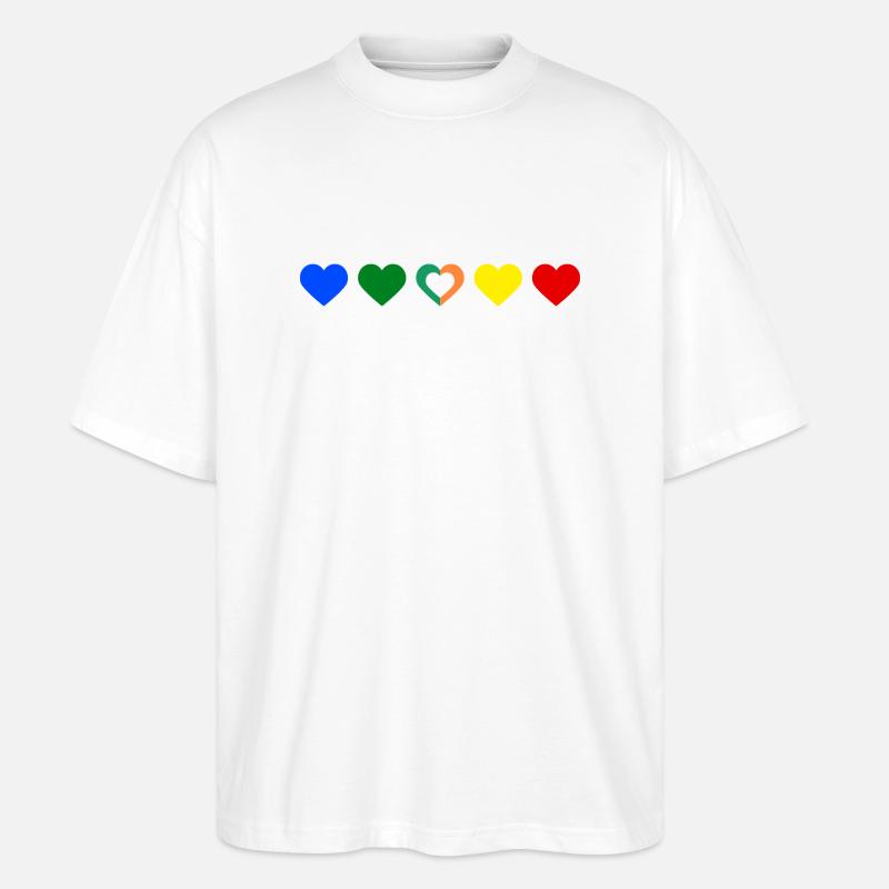 1D Love - Stanley/Stella Oversized Unisex Organic T-shirt Blaster 2.0 - white