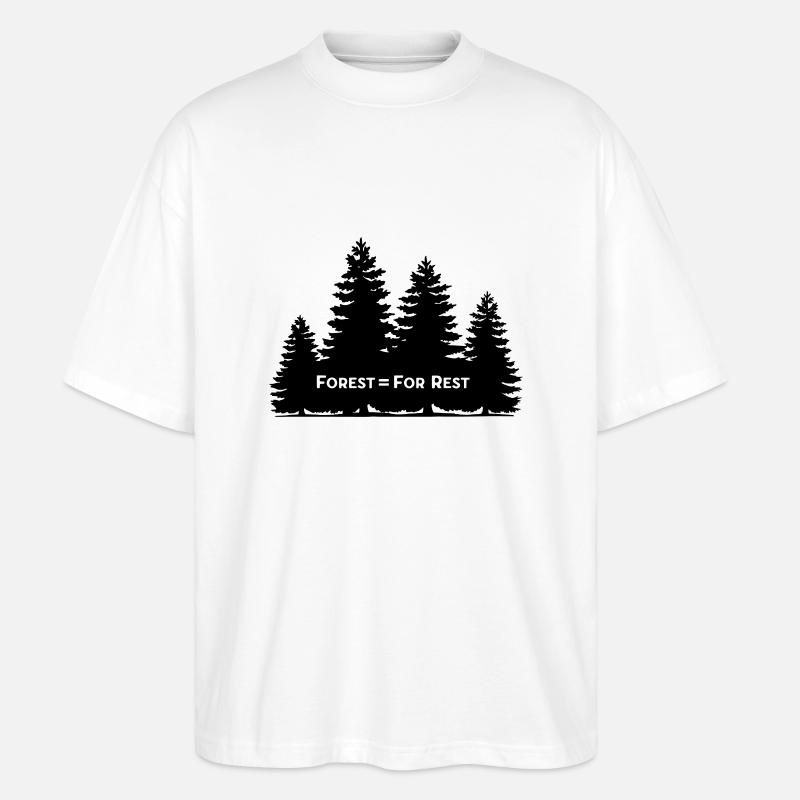 Forest = For Rest - T-shirt bio Blaster 2.0 coupe oversize Stanley/Stella Unisexe - blanc