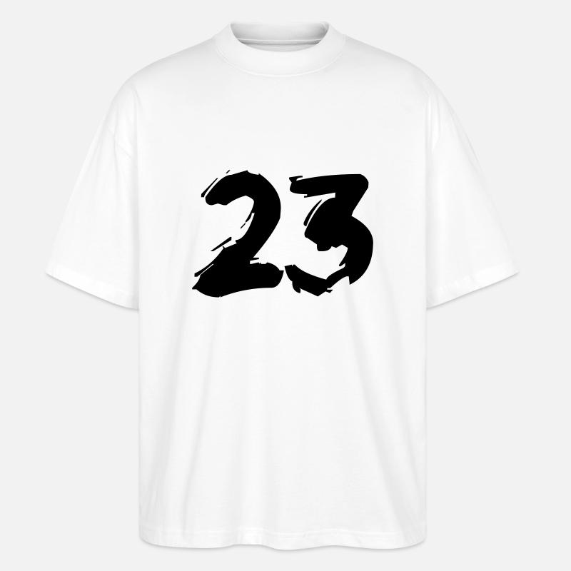 Brushed 23 - Stanley/Stella Oversized Unisex Bio T-Shirt Blaster 2.0 - Weiß