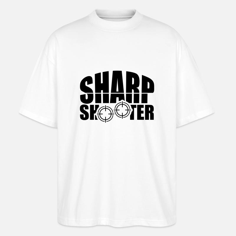 sharp_shooter_aq1 - T-shirt bio Blaster 2.0 coupe oversize Stanley/Stella Unisexe - blanc