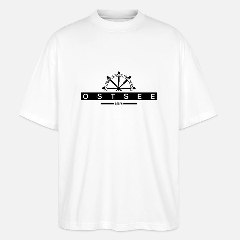 Rügen - Stanley/Stella Oversized Unisex Bio T-Shirt Blaster 2.0 - Weiß