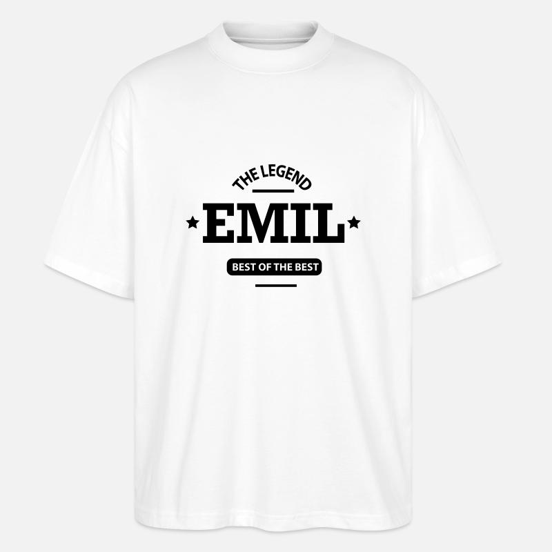 emil - Stanley/Stella Oversized Unisex Bio T-Shirt Blaster 2.0 - Weiß