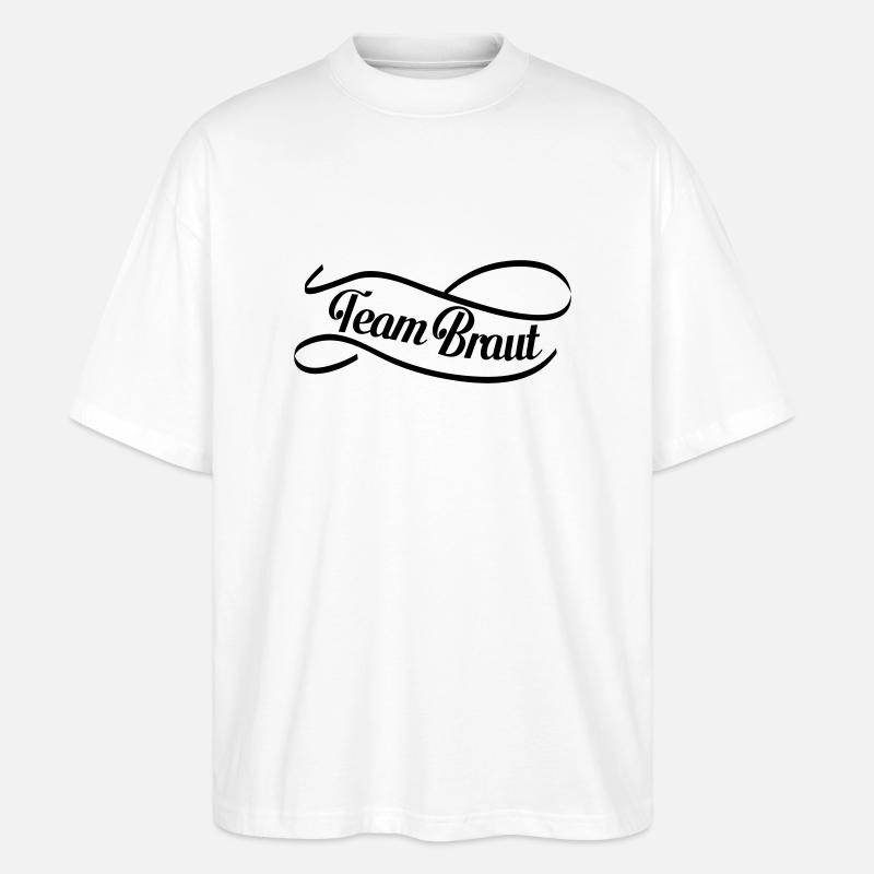 team_braut_swing - Stanley/Stella Oversized Unisex Bio T-Shirt Blaster 2.0 - Weiß