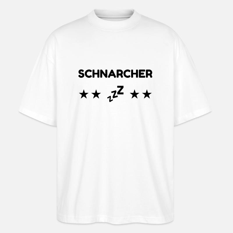 Ronfler / Ronfleur / Ronfleuse / Ronflement - T-shirt bio Blaster 2.0 coupe oversize Stanley/Stella Unisexe - blanc