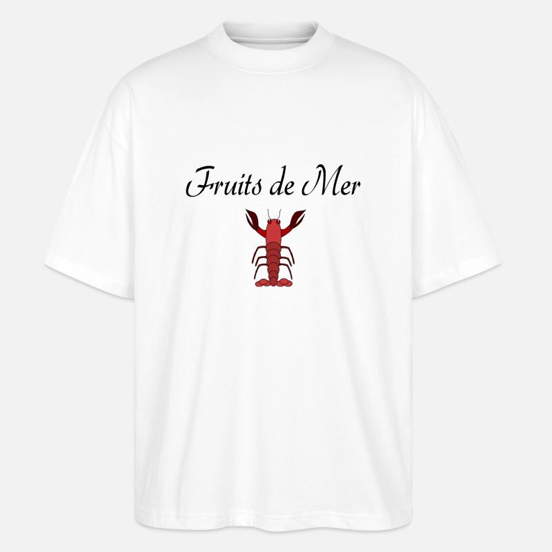 Fruits de Mer - Stanley/Stella Oversized Unisex Bio T-Shirt Blaster 2.0 - Weiß