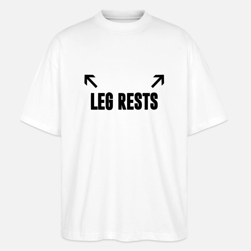 Beinstützen - Stanley/Stella Oversized Unisex Bio T-Shirt Blaster 2.0 - Weiß