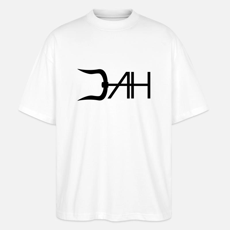 Logo AH AH - Stanley/Stella Oversized Unisex Bio T-Shirt Blaster 2.0 - Weiß