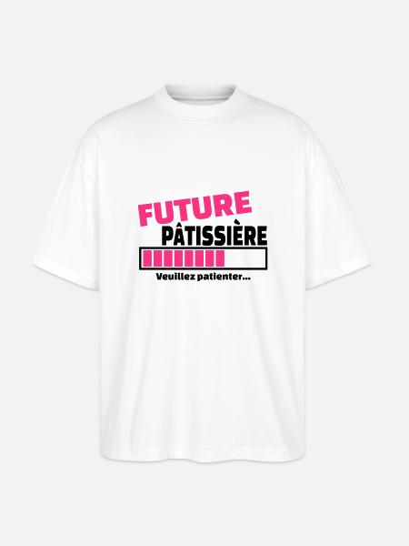 future patissiere - T-shirt bio Blaster 2.0 coupe oversize Stanley/Stella Unisexe - blanc