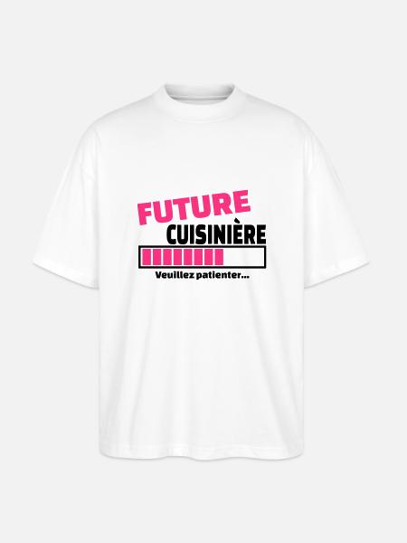 future cuisinière - T-shirt bio Blaster 2.0 coupe oversize Stanley/Stella Unisexe - blanc