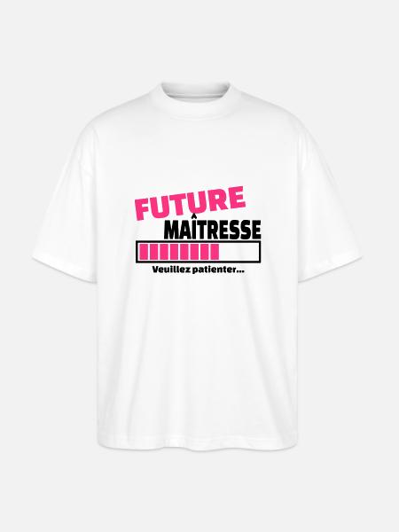 future maîtresse - T-shirt bio Blaster 2.0 coupe oversize Stanley/Stella Unisexe - blanc