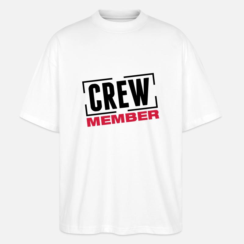 crew_member_design_bs2 - Stanley/Stella Oversized Unisex Bio T-Shirt Blaster 2.0 - Weiß