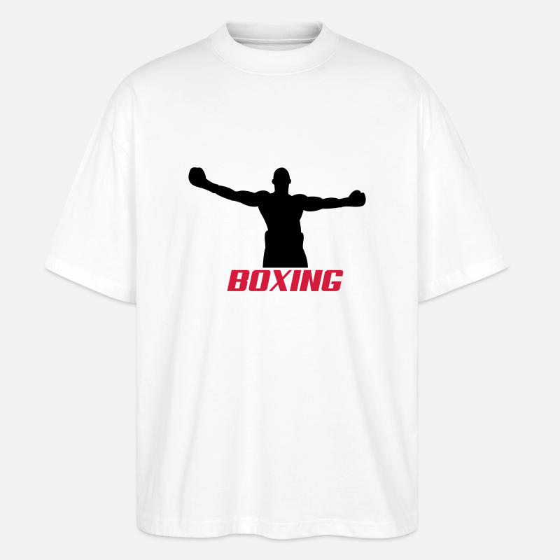 boxing2 - Stanley/Stella Oversized Unisex Bio T-Shirt Blaster 2.0 - Weiß