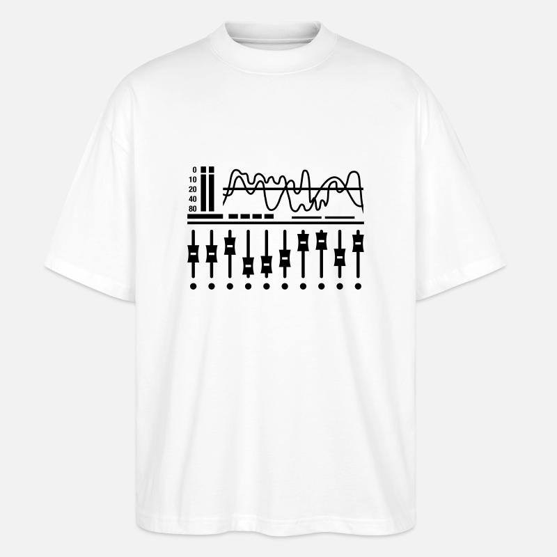 mixing_table - Stanley/Stella Oversized Unisex Bio T-Shirt Blaster 2.0 - Weiß