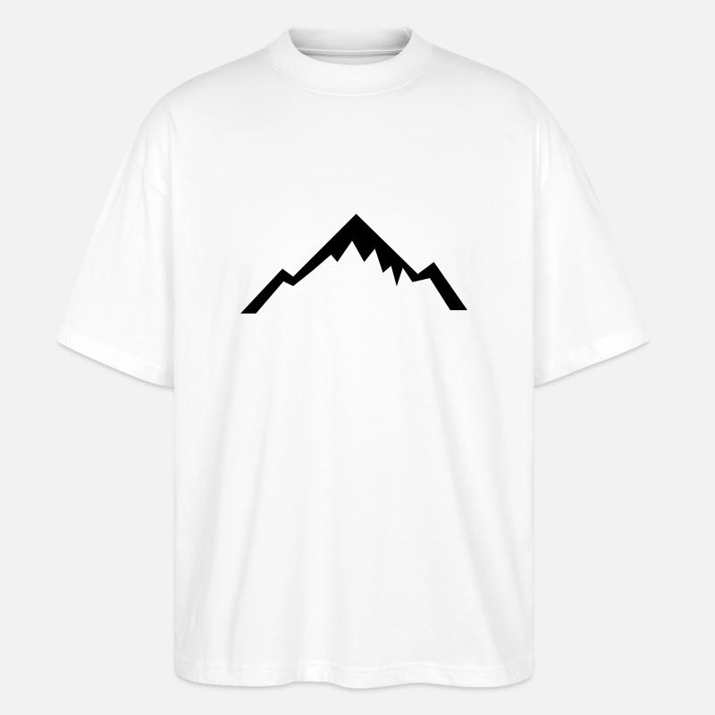 Mountain - Stanley/Stella Oversized Unisex Organic T-shirt Blaster 2.0 - white