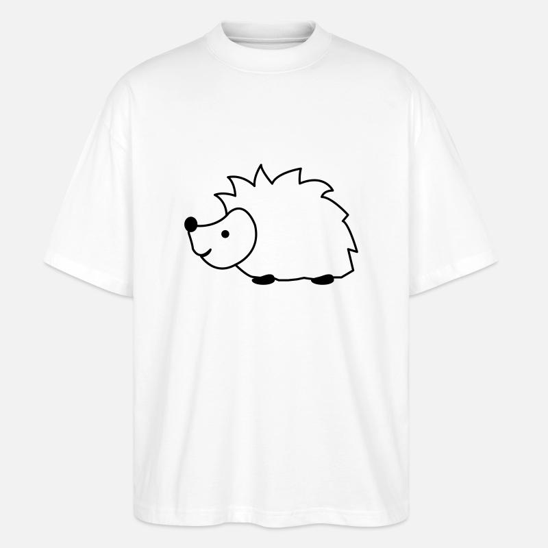 igel - Stanley/Stella Oversized Unisex Organic T-shirt Blaster 2.0 - white