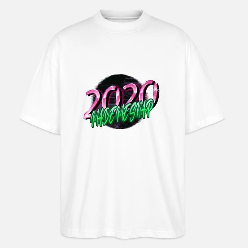 Computer Dinosaur Tshirt Beach Birthday - Stanley/Stella Oversized Unisex Organic T-shirt Blaster 2.0 - white