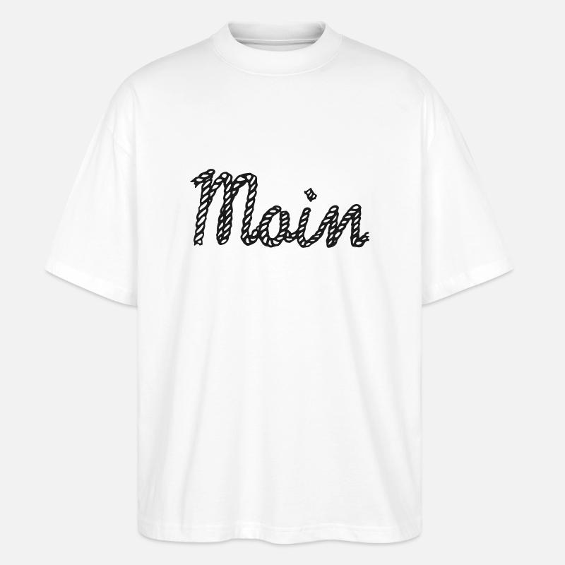 Moin - Farbwechsel möglich - Stanley/Stella Oversized Unisex Bio T-Shirt Blaster 2.0 - Weiß