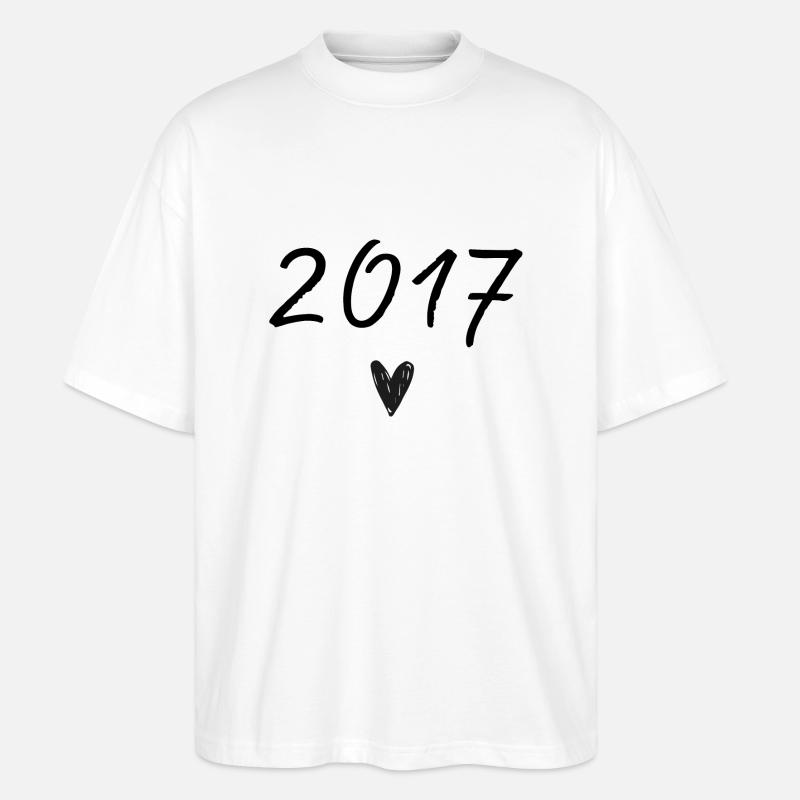 Herzjubiläum 2017 - Stanley/Stella Oversized Unisex Bio T-Shirt Blaster 2.0 - Weiß