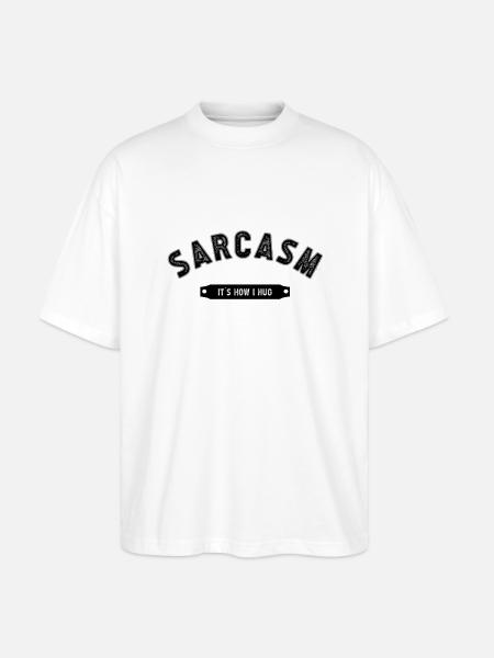 SARCASM - Stanley/Stella Oversized Unisex Bio T-Shirt Blaster 2.0 - Weiß
