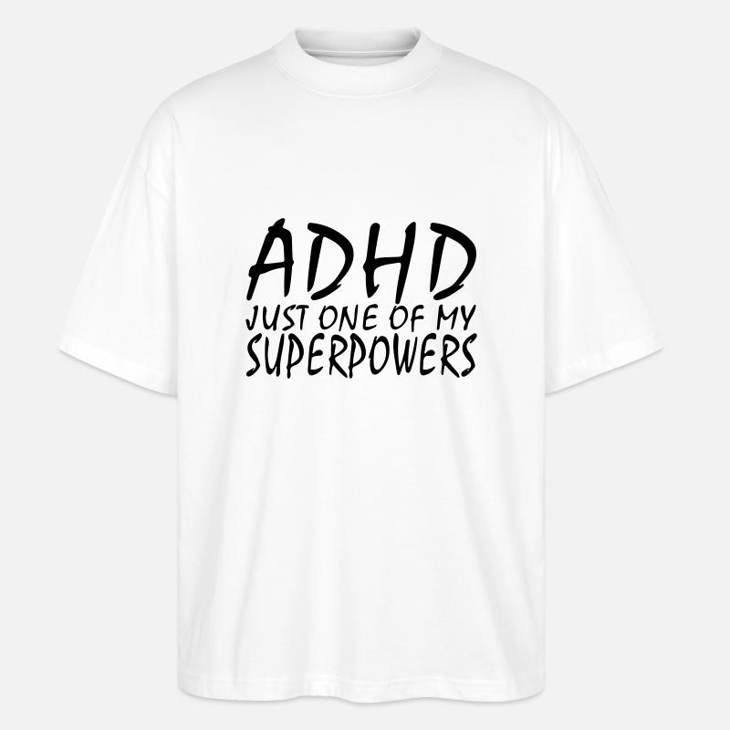 ADHS - Stanley/Stella Oversized Unisex Bio T-Shirt Blaster 2.0 - Weiß