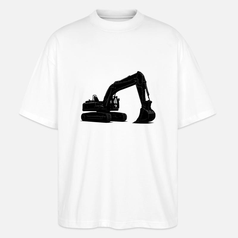 bagger - Stanley/Stella Oversized Unisex Bio T-Shirt Blaster 2.0 - Weiß