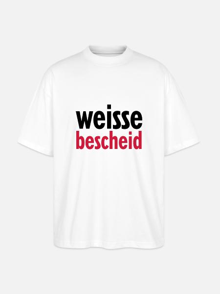 weissebescheid - Stanley/Stella Oversized Unisex Bio T-Shirt Blaster 2.0 - Weiß