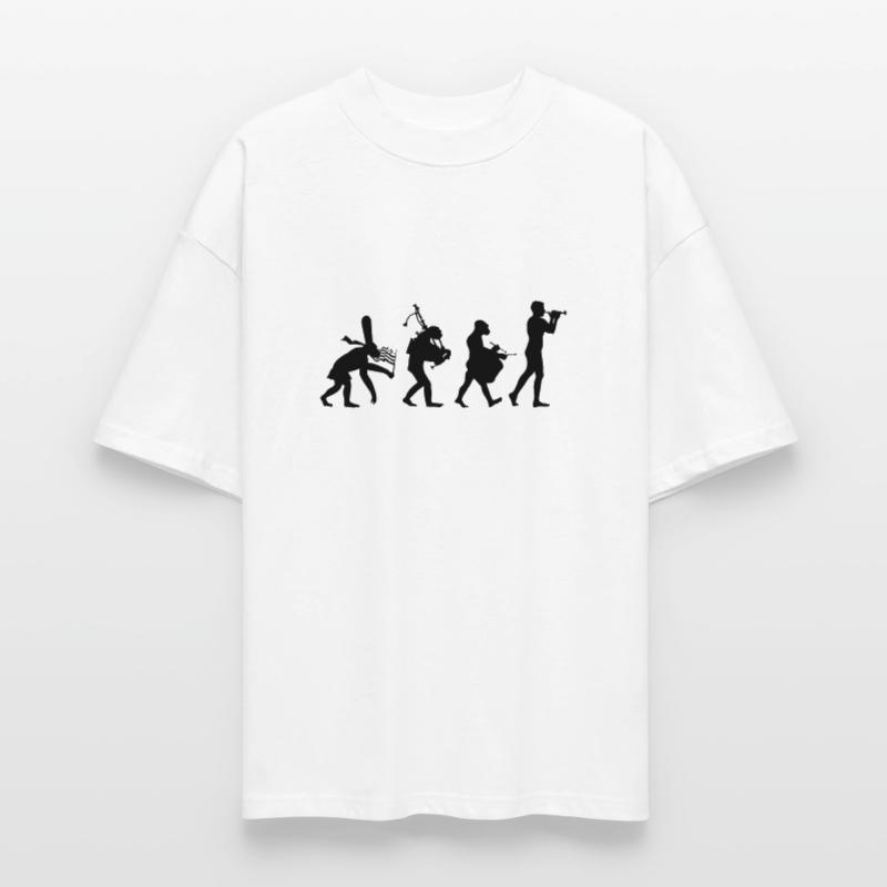 évolution bombarde 2 bagad T-shirt bio Blaster 2.0 coupe oversize Stanley/Stella Unisexe