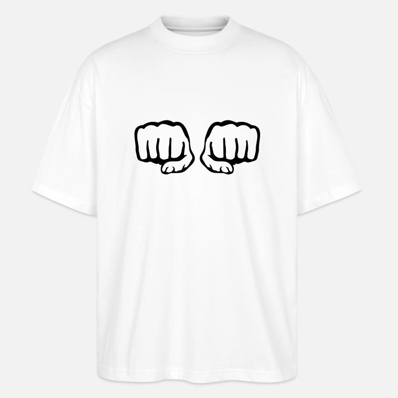 fauste_qa1 - Stanley/Stella Oversized Unisex Bio T-Shirt Blaster 2.0 - Weiß